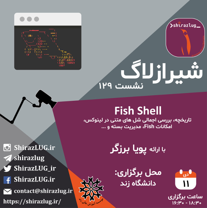 نشست ۱۲۹ شیرازلاگ - Fish Shell